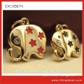 High quality gold tone custom designer metal zipper pull for dolls accessories. bag accessory alibaba china supplier